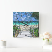 モザイクシービュー288 スクエア壁時計 (ホーム)