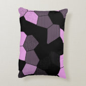 モザイクスキャン – ピンク/黒 アクセントクッション (裏面(縦))