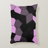 モザイクスキャン – ピンク/黒 アクセントクッション (正面(垂直))