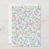 モザイクスタイリッシュカラフルハロー60誕生日 招待状 (裏面)