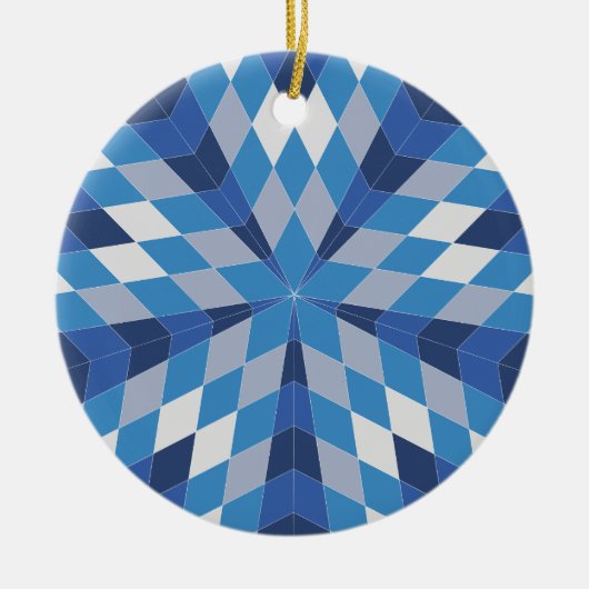 モザイクスターバスト(パターン) セラミックオーナメント (正面)