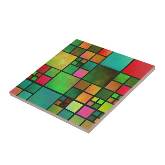 モザイクステンドグラス模様台所浴室用タイル タイル (側面)