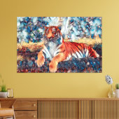 モザイクタイガー延伸キャンバスアートプリント キャンバスプリント (インサイチュ (リビング))