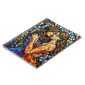 モザイクタイルスタイルアイアートロマンチックエンブレイス ノートブック (左側)