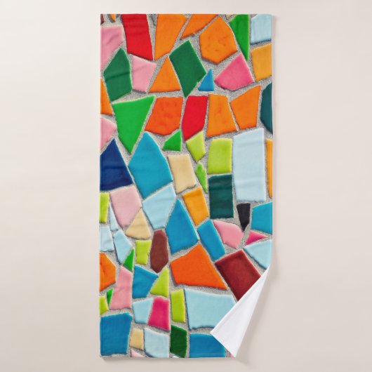 モザイクタイルテンプレートテクスチャ バスタオル (バスタオル)