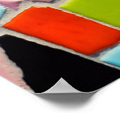 モザイクタイルテンプレートテクスチャ ポスター (角)