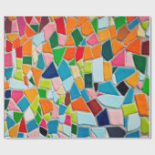 モザイクタイルテンプレートテクスチャ ラッピングペーパー (フラット)