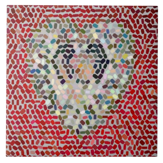 モザイクタイルハートセラミックタイル タイル (正面)