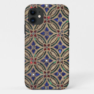 モザイクタイル模様の石ガラス写真iPhone 5S iPhone 11 ケース
