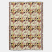 モザイクタイル – 黄色、金ゴールド、および地色 スローブランケット (正面縦)