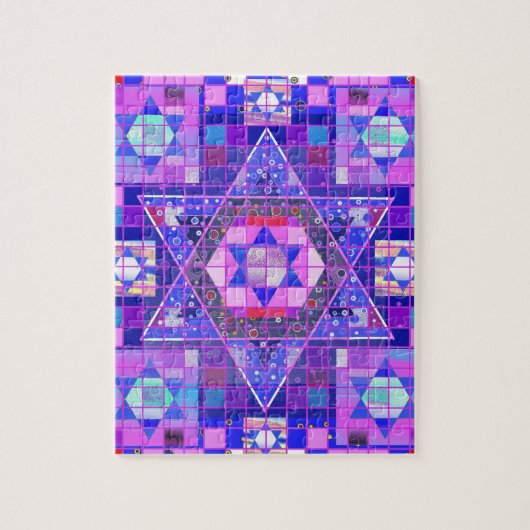 モザイクダビデの星 ジグソーパズル (縦)