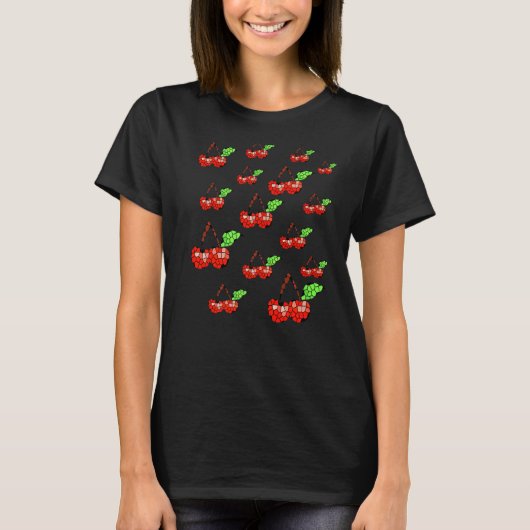 モザイクチェリー Tシャツ (正面)