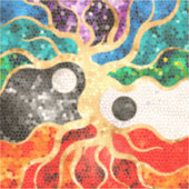 モザイクツリーの生活 – 陰陽 シール (正面)