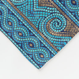 モザイクデザイン フリースブランケット