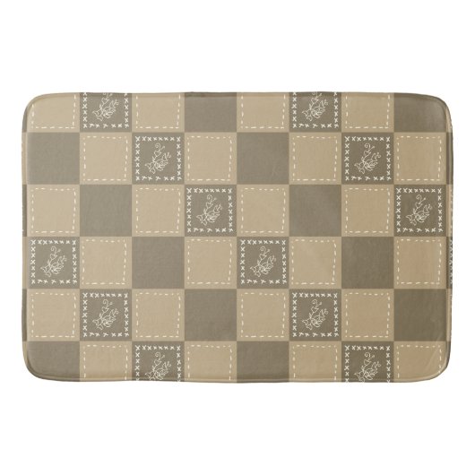 モザイクドードル花広場 バスマット (正面)