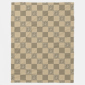 モザイクドードル花広場 フリースブランケット (正面)