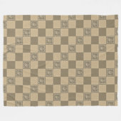 モザイクドードル花広場 フリースブランケット (正面(横))
