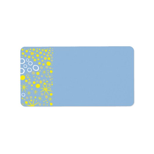 モザイクドーヴオーフピースバルミツワー招待状 ラベル (正面)