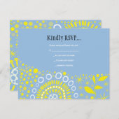 モザイクドーヴオーフピースバルミツワー招待状 招待状 (正面/裏面)