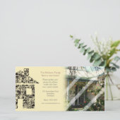 モザイクハウスの通知フォトカードを移動 案内状 (スタンド正面)