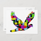 モザイクハト ポストカード (正面/裏面)