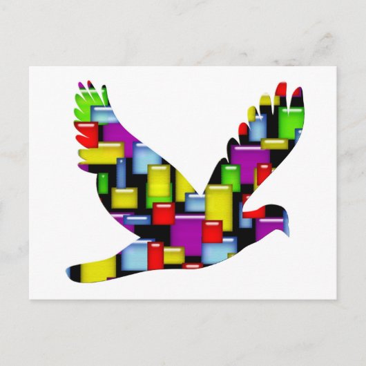 モザイクハト ポストカード (正面)