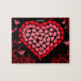 モザイクハートの求婚のパズル ジグソーパズル