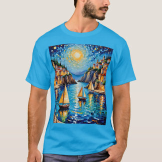 モザイクハーバーサンセットシルボーツティー Tシャツ