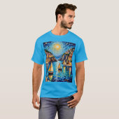 モザイクハーバーサンセットシルボーツティー Tシャツ (正面フル)