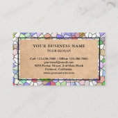 モザイクバスルームのキッチン床タイルのインストーラ 名刺 (裏面)