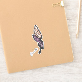 モザイクバタフライ名前をカスタムする シール