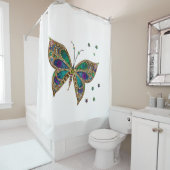 モザイクバタフライ シャワーカーテン (インサイチュ)