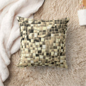 モザイクバブルアート/セピア/ クッション (ブランケット)