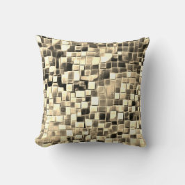 モザイクバブルアート/セピア/ クッション