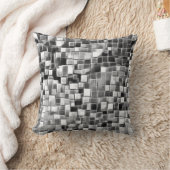 モザイクバブルアート/白黒/ クッション (ブランケット)