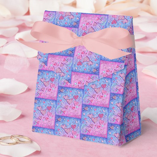 モザイクバレンタインハート フェイバーボックス (ウェディング)