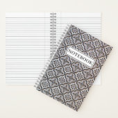 モザイクパタミニマルーン ノートブック (内側)