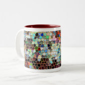 モザイクパターンマグ ツートーンマグカップ (正面左)