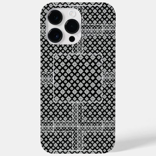 モザイクパターン01.BW.b Case-Mate iPhoneケース (裏面)