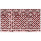 モザイクパターン02.BW DRed BG テーブルクロス (正面(横))