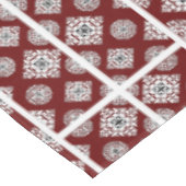モザイクパターン02.BW DRed BG テーブルクロス (アングル)