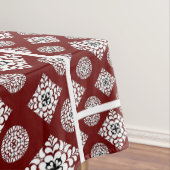 モザイクパターン02.BW DRed BG テーブルクロス (インサイチュ)