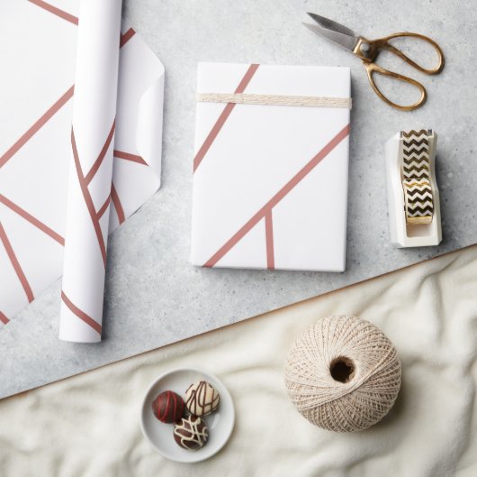 モザイクパターン2 ラッピングペーパー (クラフト)