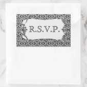 モザイクパターン(白) (結婚s) 長方形シール (バッグ)