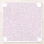 モザイクパープルピンク ガラスコースター (裏面)