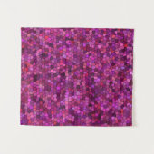 モザイクパープルピンク タペストリー (正面(横))