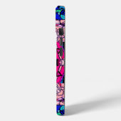 モザイクピンクマンダラフローラサイケデリックレトロ Case-Mate iPhoneケース (裏面 / 左)