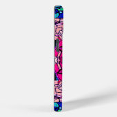 モザイクピンクマンダラフローラサイケデリックレトロ Case-Mate iPhoneケース (裏面 / 右)