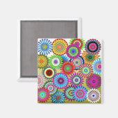 モザイクピンホイール マグネット (正面/裏面)