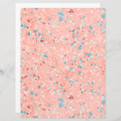 モザイクファンキーカラフルアートスクラップブック紙 (正面/裏面)